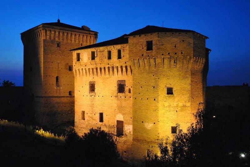 Foto di Rocca Malatestiana scattata da Casa Bufalini